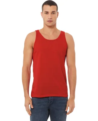 BELLA+CANVAS 3480 Unisex Cotton Tank Top in Red