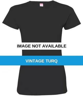 3516 LA T Ladies Longer Length T-Shirt VINTAGE TURQ