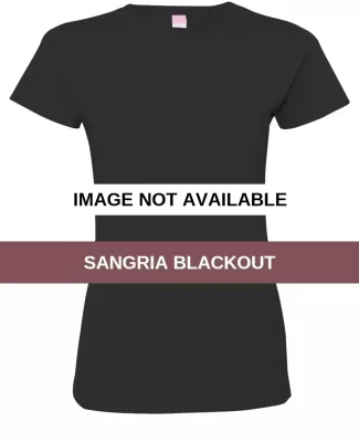 3516 LA T Ladies Longer Length T-Shirt SANGRIA BLACKOUT