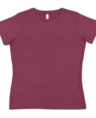 3580 LA T Ladies' Combed Ring-Spun T-Shirt VINTAGE BURGUNDY