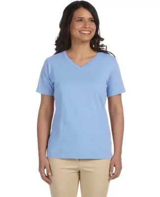 3587 LA T Ladies' V-Neck T-Shirt LIGHT BLUE