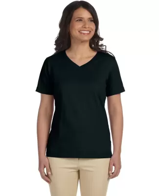 3587 LA T Ladies' V-Neck T-Shirt BLACK