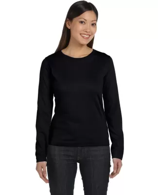 3588 LA T Ladies' Long-Sleeve T-Shirt BLACK