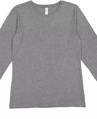 3588 LA T Ladies' Long-Sleeve T-Shirt GRANITE HEATHER