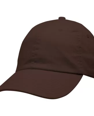 Bayside 3630 USA Made Washed Chino Dad Hat in Chocolate