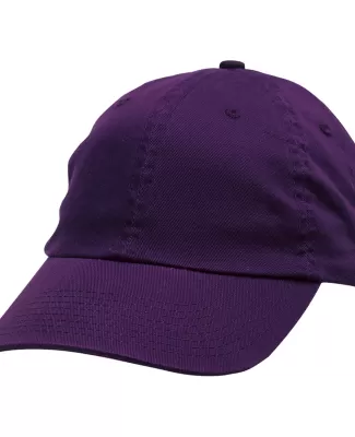 Bayside 3630 USA Made Washed Chino Dad Hat in Purple