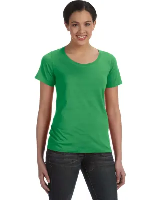 391 Anvil Ladies' Sheer Scoop-Neck Tee GREEN APPLE