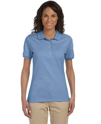 437W Jerzees Ladies' Jersey Polo with SpotShield in Light blue