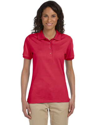 437W Jerzees Ladies' Jersey Polo with SpotShield in True red