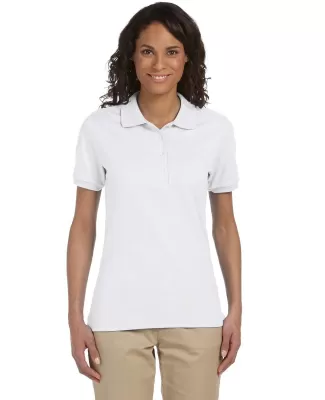 437W Jerzees Ladies' Jersey Polo with SpotShield in White