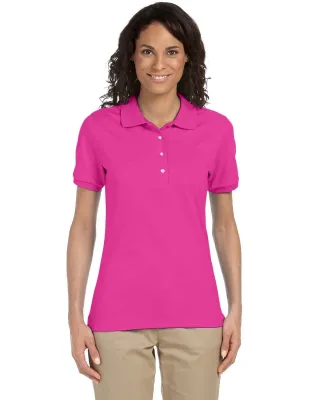 437W Jerzees Ladies' Jersey Polo with SpotShield in Cyber pink