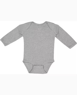 4411 Rabbit Skins Infant Baby Rib Long-Sleeve Cree in Heather