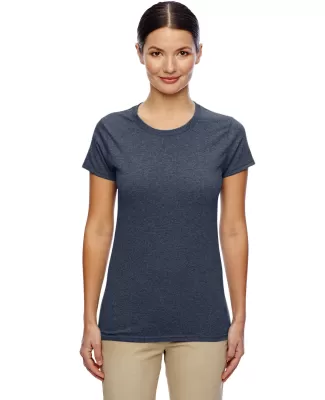 5000L Gildan Missy Fit Heavy Cotton T-Shirt in Heather navy
