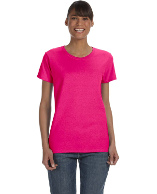 5000L Gildan Missy Fit Heavy Cotton T-Shirt in Heliconia