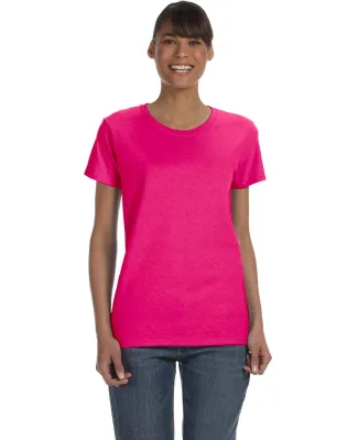 5000L Gildan Missy Fit Heavy Cotton T-Shirt in Heliconia