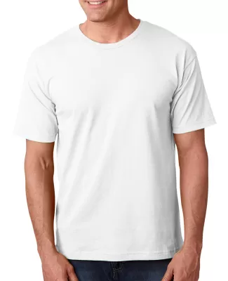 5040 Bayside Adult Short-Sleeve Cotton Tee in White