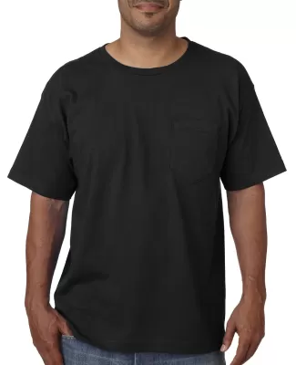 5070 Bayside Adult Short-Sleeve Cotton Tee with Po in Black