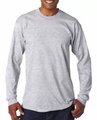 6100 Bayside Adult Long-Sleeve Cotton Tee in Ash