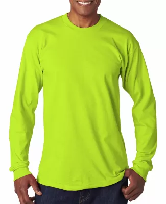 6100 Bayside Adult Long-Sleeve Cotton Tee in Lime green