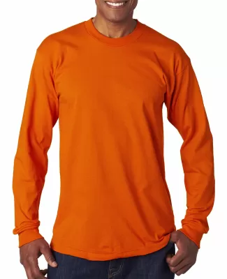 6100 Bayside Adult Long-Sleeve Cotton Tee in Bright orange