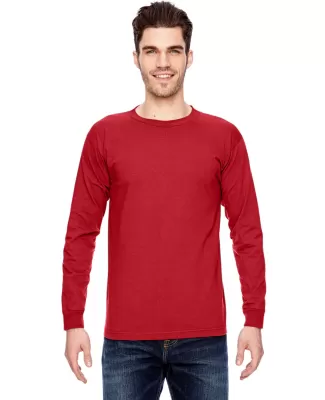 6100 Bayside Adult Long-Sleeve Cotton Tee in Red