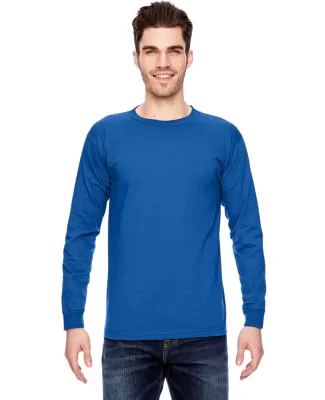 6100 Bayside Adult Long-Sleeve Cotton Tee in Royal