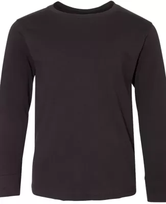 6201 LA T Youth Fine Jersey Long Sleeve T-Shirt BLACK