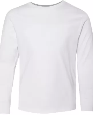 6201 LA T Youth Fine Jersey Long Sleeve T-Shirt WHITE