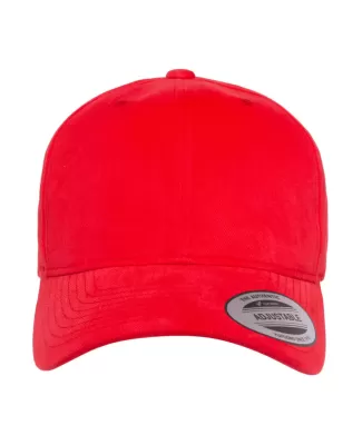 6363 Yupoong Solid Brushed Cotton Twill Cap RED