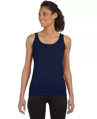 64200L Gildan Junior Fit Softstyle Tank Top in Navy