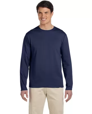 64400 Gildan Adult Softstyle Long-Sleeve T-Shirt in Navy