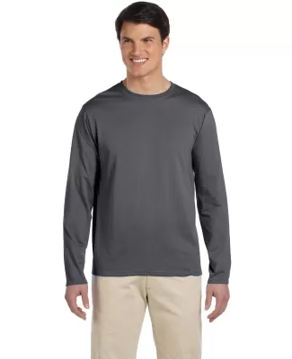 64400 Gildan Adult Softstyle Long-Sleeve T-Shirt in Charcoal