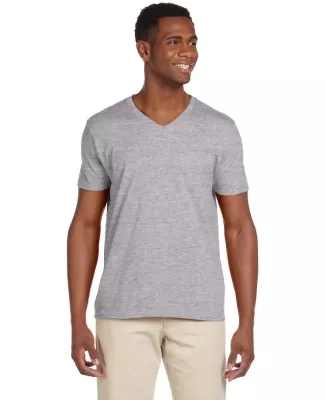64V00 Gildan Adult Softstyle V-Neck T-Shirt in Rs sport grey