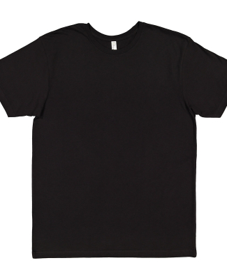 6901 LA T Adult Fine Jersey T-Shirt in Blended black