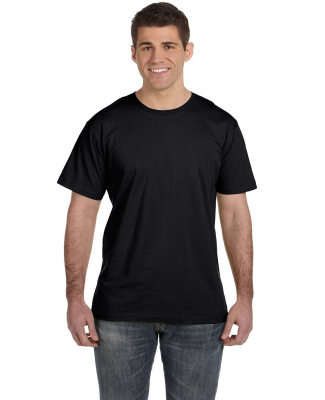 6901 LA T Adult Fine Jersey T-Shirt in Black