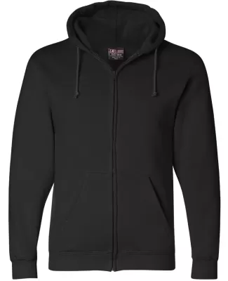 900 Bayside Adult Hooded Full-Zip Blended Fleece BLACK