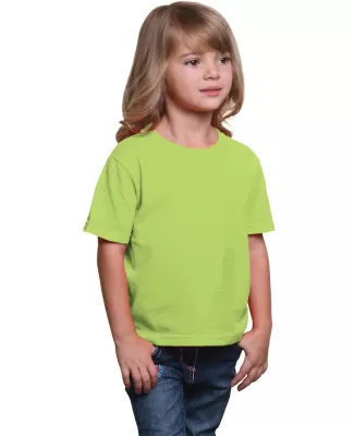 B4100 Bayside Youth Short-Sleeve Cotton Tee in Lime green