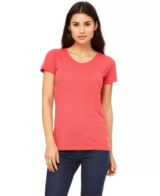 BELLA 8413 Womens Tri-blend T-shirt in Red triblend