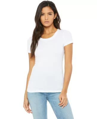BELLA 8413 Womens Tri-blend T-shirt in Solid wht trblnd