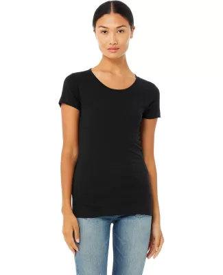 BELLA 8413 Womens Tri-blend T-shirt in Blk hthr triblnd