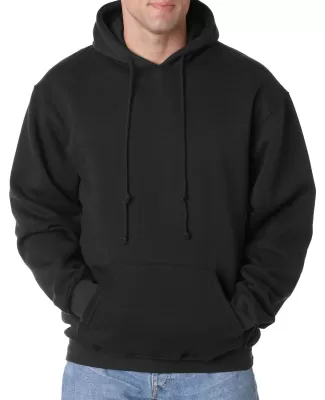 B960 Bayside Cotton Poly Hoodie S - 6XL  in Black