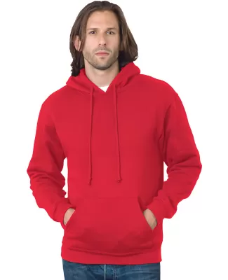B960 Bayside Cotton Poly Hoodie S - 6XL  in Red