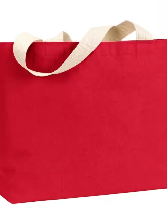 BS600 Bayside Jumbo Cotton Tote in Red