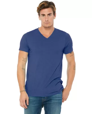 BELLA+CANVAS 3415 Men's Tri-blend V-Neck T-shirt in Tr royal triblnd