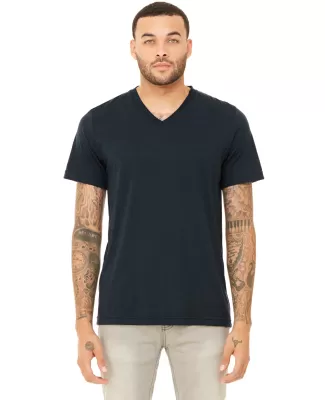 BELLA+CANVAS 3415 Men's Tri-blend V-Neck T-shirt in Solid nvy trblnd