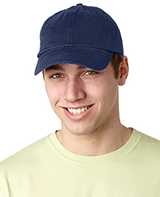 Adams EB101 Brushed Twill Dad Hat in Navy