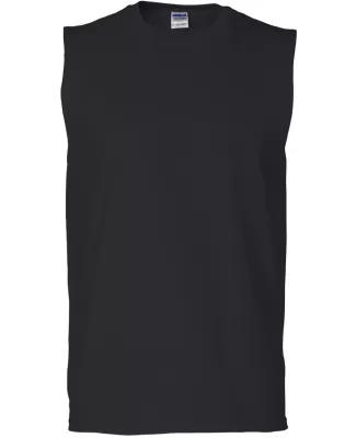 2700 Gildan Adult Ultra Cotton Sleeveless T-Shirt BLACK