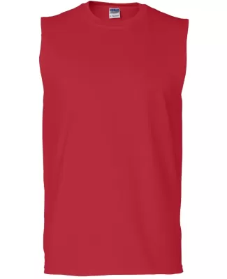 2700 Gildan Adult Ultra Cotton Sleeveless T-Shirt RED