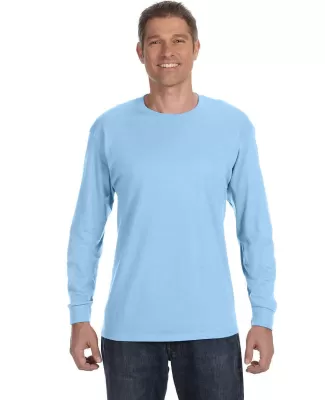 5400 Gildan Adult Heavy Cotton Long-Sleeve T-Shirt in Light blue