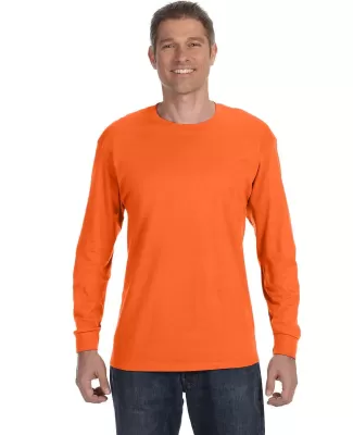 5400 Gildan Adult Heavy Cotton Long-Sleeve T-Shirt in Orange